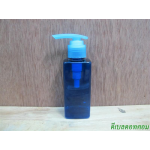 SB-120mlเหลี่ยม(สีน้ำเงิน)+ปั้มกระโดดพลาสติกสีฟ้า  24มม.
