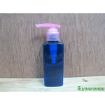 SB-120mlเหลี่ยม(สีน้ำเงิน)+ปั้มกระโดดพลาสติกสีชมพู    24มม.