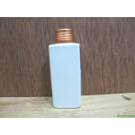 SB-120ml(ขาว)+ฝาอลูไม่ม้วนขอบสีทองด้าน  24มม.