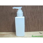 SB-120ml(ขาว)+หัวปั้มดีดสีใสปากเป็ด  24มม.