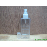 pet เหลี่ยม SB 180 ml. สีใส+สเปรย์ใสฝาครอบใส 24มม.