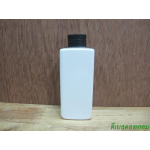 pet เหลี่ยม SB 180สีขาว+ฝาเกลียวพลาสติกสีดำ 24มม.