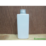 pet เหลี่ยม SB 180สีขาว+ฝาอลูมีเนียมม้วนขอบ 24มม.