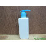 pet เหลี่ยม SB 180สีขาว+ปั้มกระโดดพลาสติกสีฟ้า24มม.