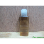 ขวด pet เหลี่ยม SB 180 ml. สีชาทอง+ฝากดสีใส 24มม.