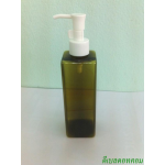 SB-240ml สีเขียวมะกอก +ปั้มดีดทรงก๊อกน้ำคอ 24 สีขาว