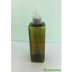 SB-240ml สีเขียวมะกอก +ปั้มดีดทรงก๊อกน้ำคอ 24 สีใส