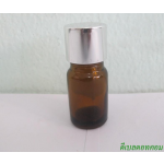 ขวดอโรมาชาใส  5 ml +ฝาเกลียวอลูมิเนียมเงินเงา