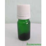 ขวดอโรมาเขียวใส  5 ml +ฝาเกลียวพลาสติกขาว