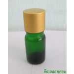 ขวดอโรมาเขียวใส  5 ml +ฝาเกลียวอลูทองด้าน
