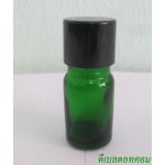 ขวดอโรมาเขียวใส  5 ml +ฝาเกลียวอลูดำ