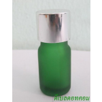 ขวดอโรมาเขียวขุ่น  5 ml +ฝาเกลียวอลูเงินเงา