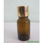 ขวดอโรมาชาใส  10 ml + ฝาเกลียวอลูทองเงา