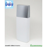 ขวดชาแนลสีขาว 100 มล. ฝาเงินด้าน