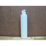 ขวดpet ขาวแป้งทรงกลมกระบอก 200 ml+ฝาป๊อกแป๊กใส 24มม.