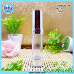 ขวดสูญญากาศ(โปร่งแสง)ขอบนูนเงินเงา 15ml (dcode: 20024)