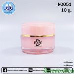 กระปุกกลมตรงฝาพิเศษสีชมพู 10กรัม