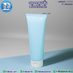 หลอดบีบ ทรงกลม 5 ชั้น พร้อมฝาป๊อกแป๊ก frt-010 สีฟ้าพาสเทล ขนาด 120 มิลลิลิตร