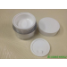 กระปุกพลาสติกโปร่ง  5-10 กรัม สีขาวkเงิน (3ชั้น)