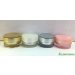 กระปุกกลมตรง สีขาวมุก ขอบขลิบ 15g