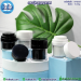 กระปุกครีมสูญญากาศ ทรงกลม สีขาว ขนาด30g.