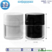 กระปุกครีมสูญญากาศ ทรงกลม สีขาว ขนาด30g.