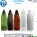 ขวดพลาสติกPet  ทรงดินสอ สีดำใส ขนาด300ml คอ24mm