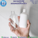 ขวดพลาสติก PET กลมกระบอกไหล่เฉียง ก้นมน สีขาว 200 มล. คอ24มม.