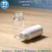 ขวดพลาสติกทรงกระบอกอ้วน ขนาด 30 มิลลิลิตร คอ24 สีขาว