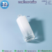 ขวดแก้ว ทรงสีหลี่ยม ไหล่ตรง C007 สีใสพ่นขาว ขนาด 50 มิลลิลิตร