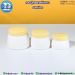 กระปุกพลาสติกขาว K0405 สีเหลือง ขนาด 50 กรัม