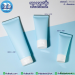 หลอดบีบ ทรงกลม 5 ชั้น พร้อมฝาป๊อกแป๊ก frt-010 สีฟ้าพาสเทล ขนาด 30 มิลลิลิตร