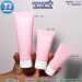 หลอดบีบ ทรงกลม 5 ชั้น พร้อมฝาป๊อกแป๊ก frt-010 สีชมพูพาสเทล ขนาด 120 มิลลิลิตร