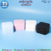 กระปุกพลาสติก ทรงเหลี่ยม K0407 สีดำ ขนาด 50 กรัม
