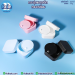 กระปุกพลาสติก ทรงเหลี่ยม K0407 สีดำ ขนาด 50 กรัม