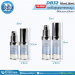 ขวดปั้มสูญญากาศขอบนูน สีฟ้าเฉดขาว 5-10ml.