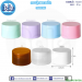 กระปุกพลาสติก ทรงกลม สีใส 50กรัม