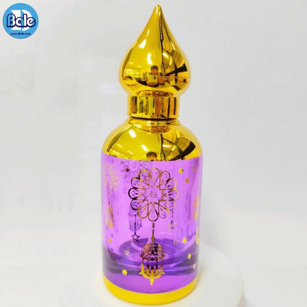 ขวดน้ำหอมทรงอาหรับ สี้ม่วง jpf203 50ml.