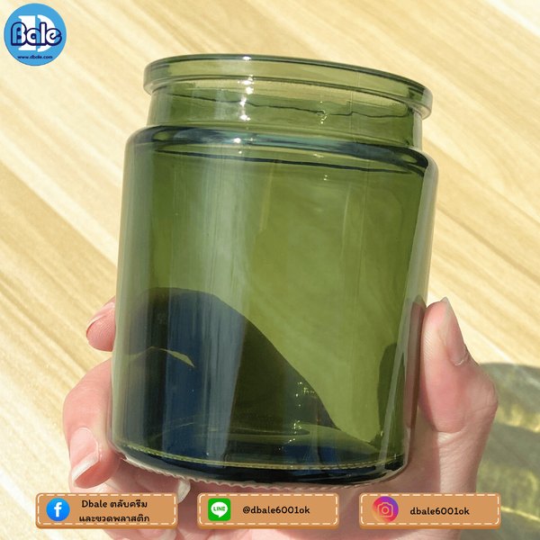 กระปุกแก้วเทียนไข 100g., 200g. ck0007