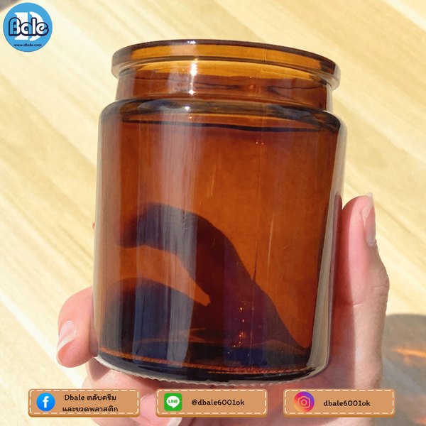 กระปุกแก้วเทียนไข 100g., 200g. ck0007