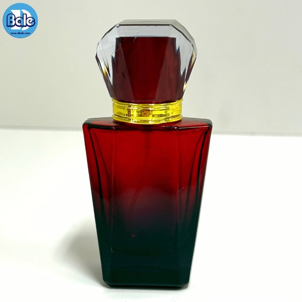 ขวดแก้วน้ำหอมทรงเพชร สีน้ำเงิน, ม่วง, แดง, ส้ม, เขียว, ชมพู jpf187 30ml.