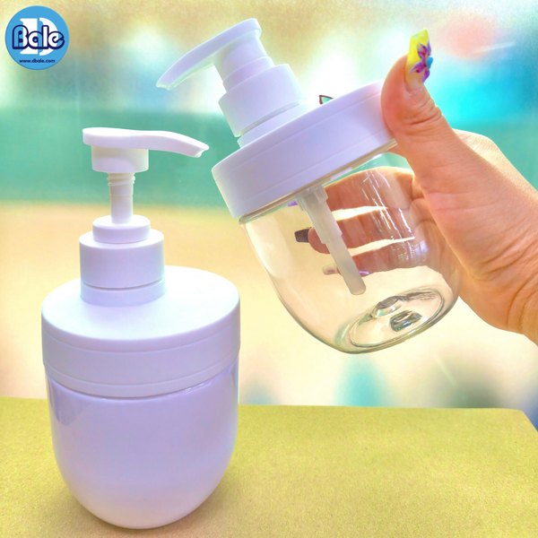 ขวดปั๊มก้นโค้งมน 350ml. pet-093