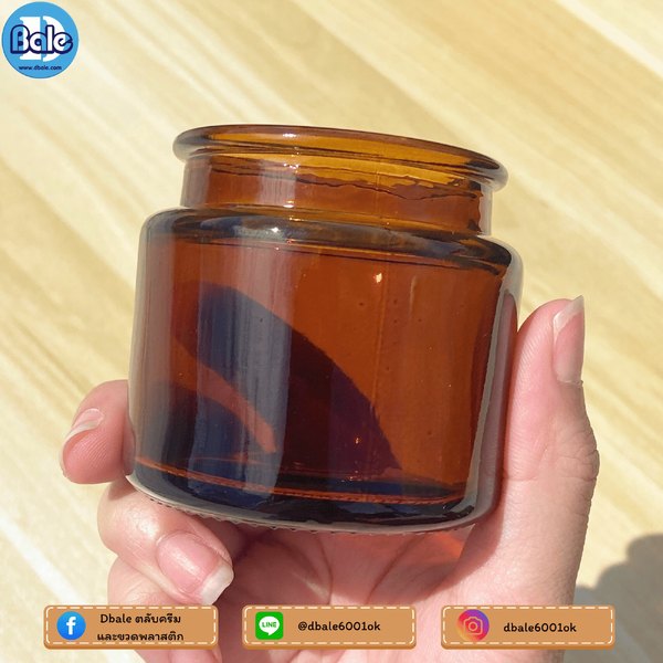 กระปุกแก้วเทียนไข 100g., 200g. ck0007