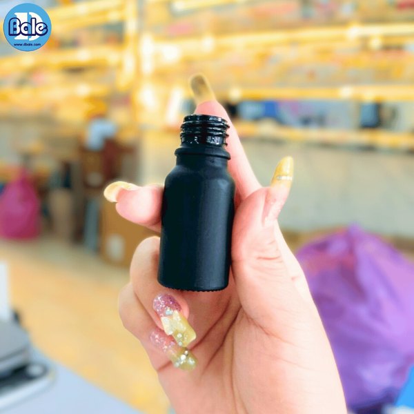 ขวดแก้วอโรมา สีดำขุ่น 5ml.,10ml.,15ml.,20ml.,30ml., 50ml.,100ml. jyblf
