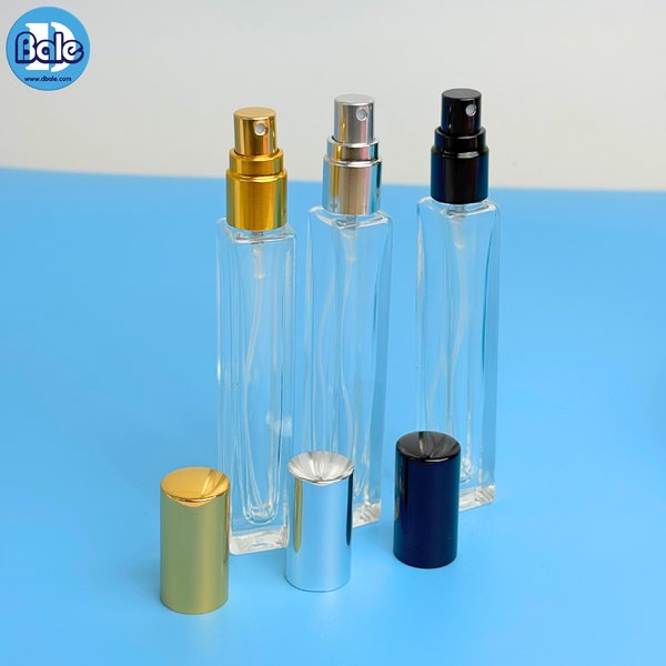 ขวดแก้ว สเปรย์ สีใสทรงเหลี่ยม jpf246 10ml.