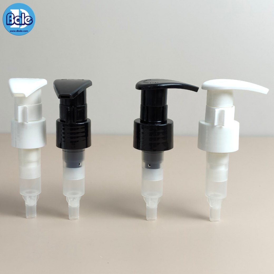 หัวปั้ม ทรงหัว D ล็อกซ้ายขวา pump0039 คอ 24 มม. สีดำ ขาว