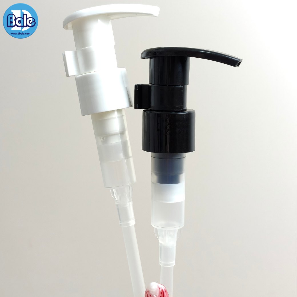 หัวปั้ม ทรงหัว D ล็อกซ้ายขวา pump0039 คอ 24 มม. สีดำ ขาว