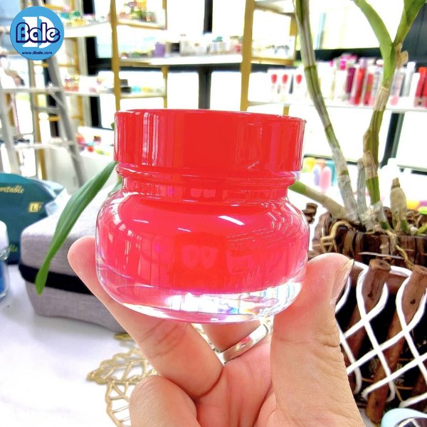 กระปุกครีมไหล่มน สีแดงฝาแดงเงา สีแดงฝาแดง, ขาวฝาขาว, ชมพูฝาชมพู 15g. k0429