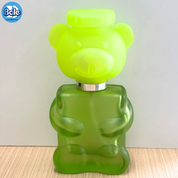 ขวดน้ำหอมหมี สี แดง, เหลือง, เขียว, ชมพู, ขุ่นใส jpf197 30ml.
