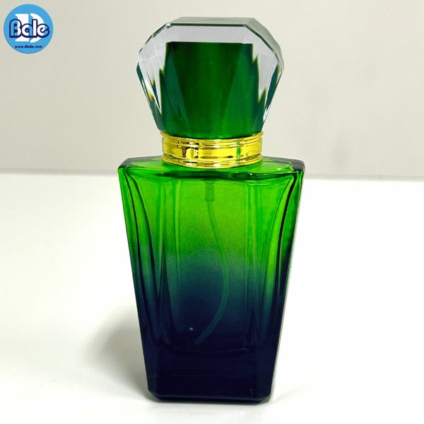 ขวดแก้วน้ำหอมทรงเพชร สีน้ำเงิน, ม่วง, แดง, ส้ม, เขียว, ชมพู jpf187 30ml.